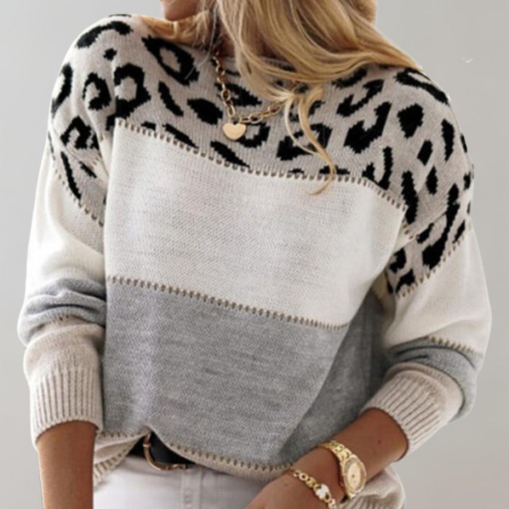 Anna – Sweter w Panterkę na Co Dzień