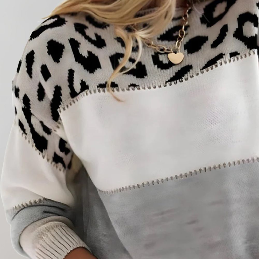 Anna – Sweter w Panterkę na Co Dzień