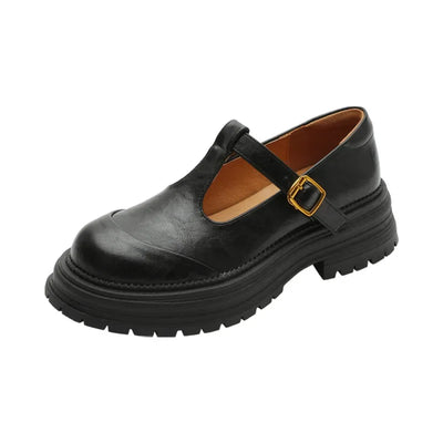 Mary Janes - Eleganckie Skórzane Buty