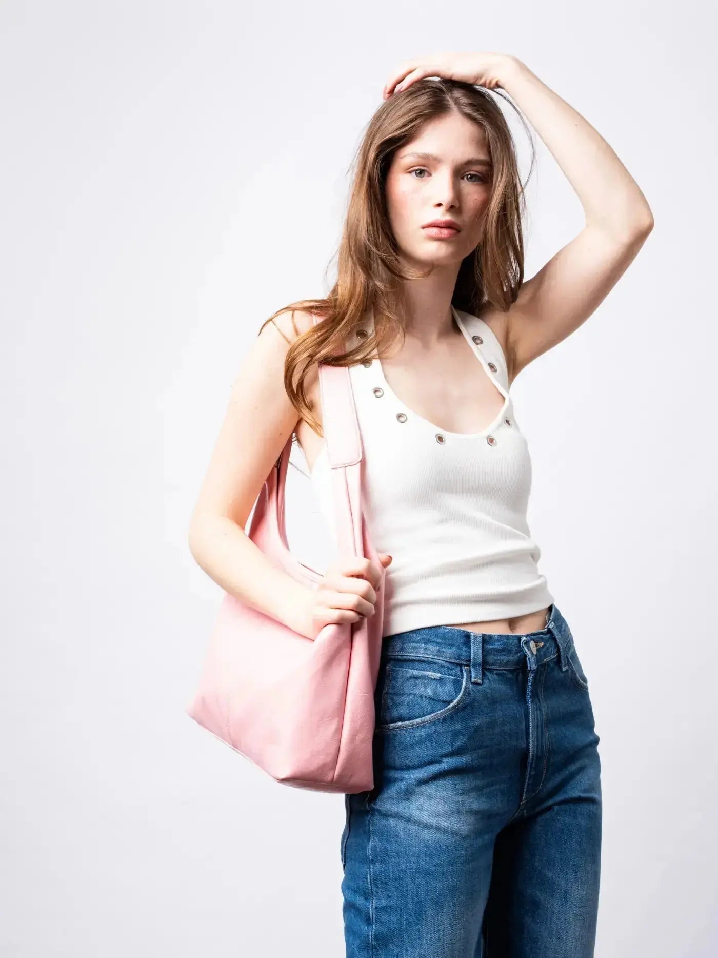Torba Scarlett z przetartą skórą