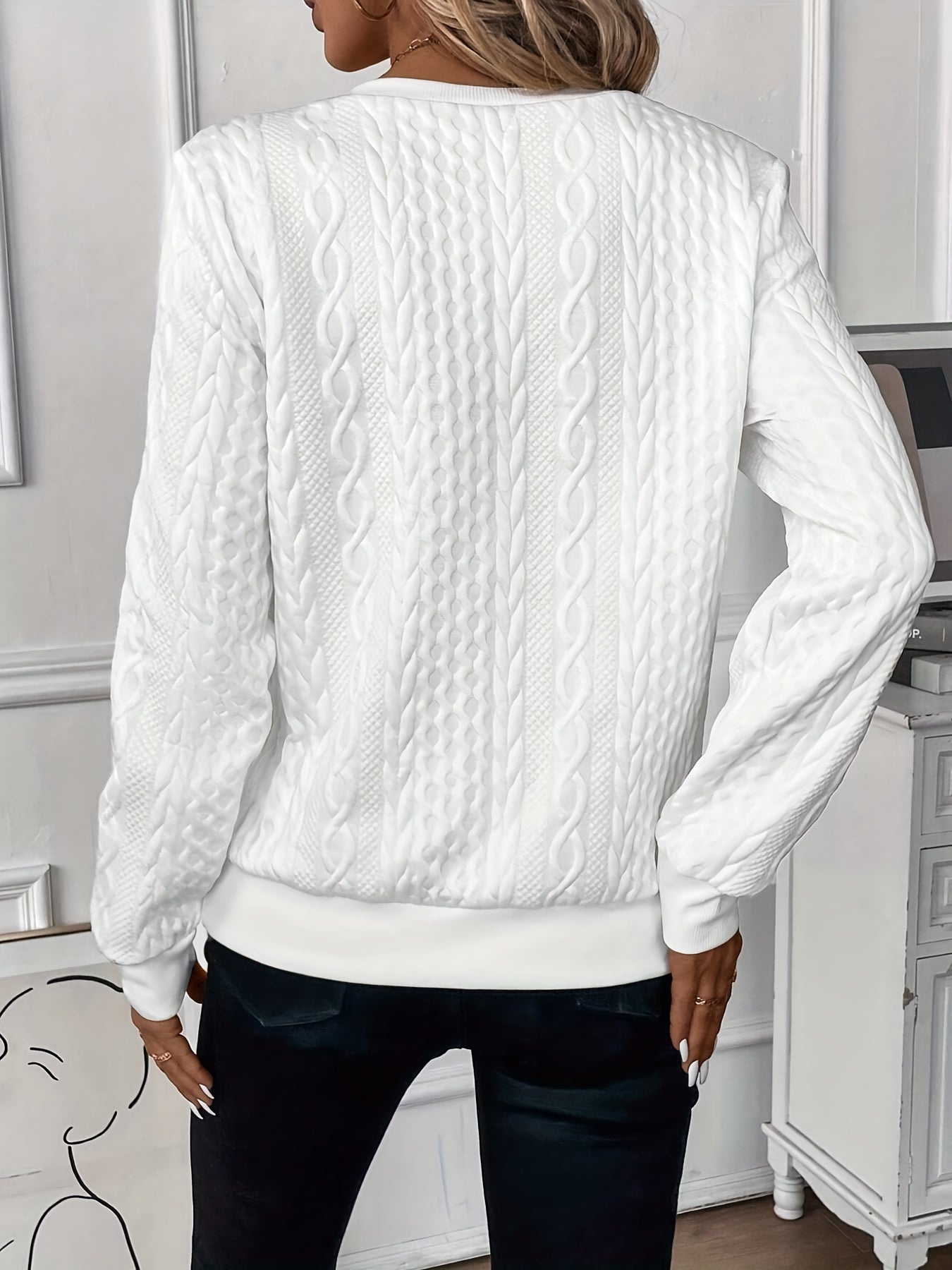 Anna – Komfortowy Sweter z Półzamkiem