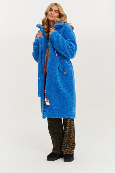 Płaszcz Teddy Puffin Blue