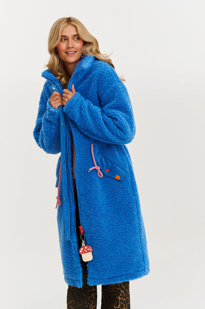 Płaszcz Teddy Puffin Blue