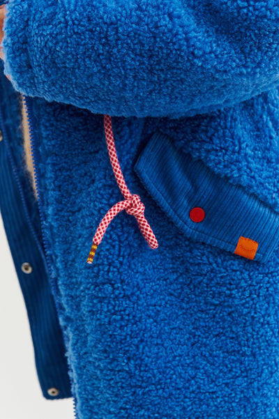 Płaszcz Teddy Puffin Blue